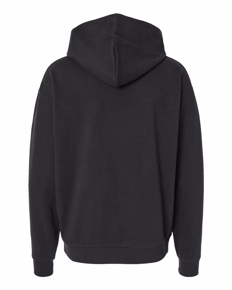 Avenue Pullover Hoodie in Black — back