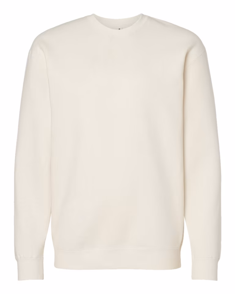 Heavyweight Crewneck Sweatshirt in Bone — front