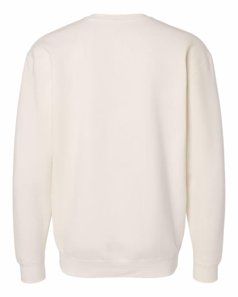 Heavyweight Crewneck Sweatshirt in Bone — back