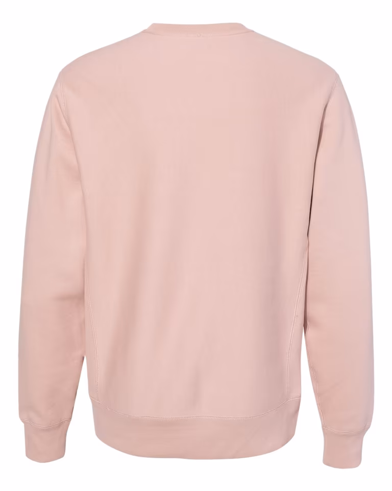 Unisex Legend - Premium Heavyweight Cross-Grain Sweatshirt in Dusty Pink — back