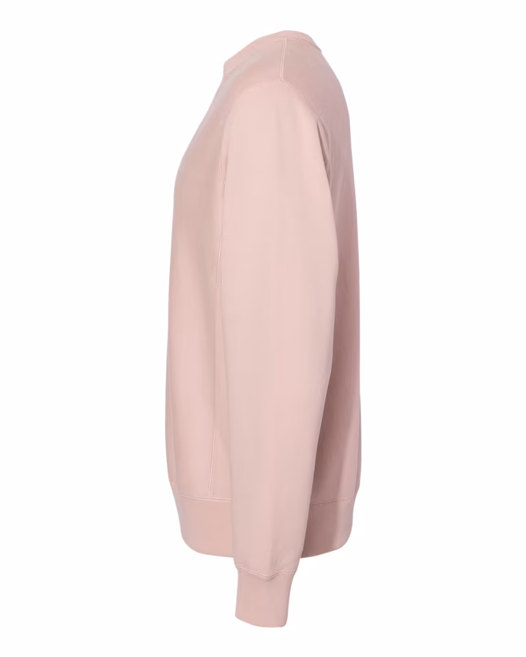 Unisex Legend - Premium Heavyweight Cross-Grain Sweatshirt in Dusty Pink — directside