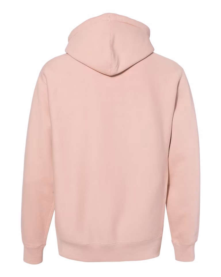 Legend - Premium Heavyweight Cross-Grain Hoodie in Dusty Pink — back