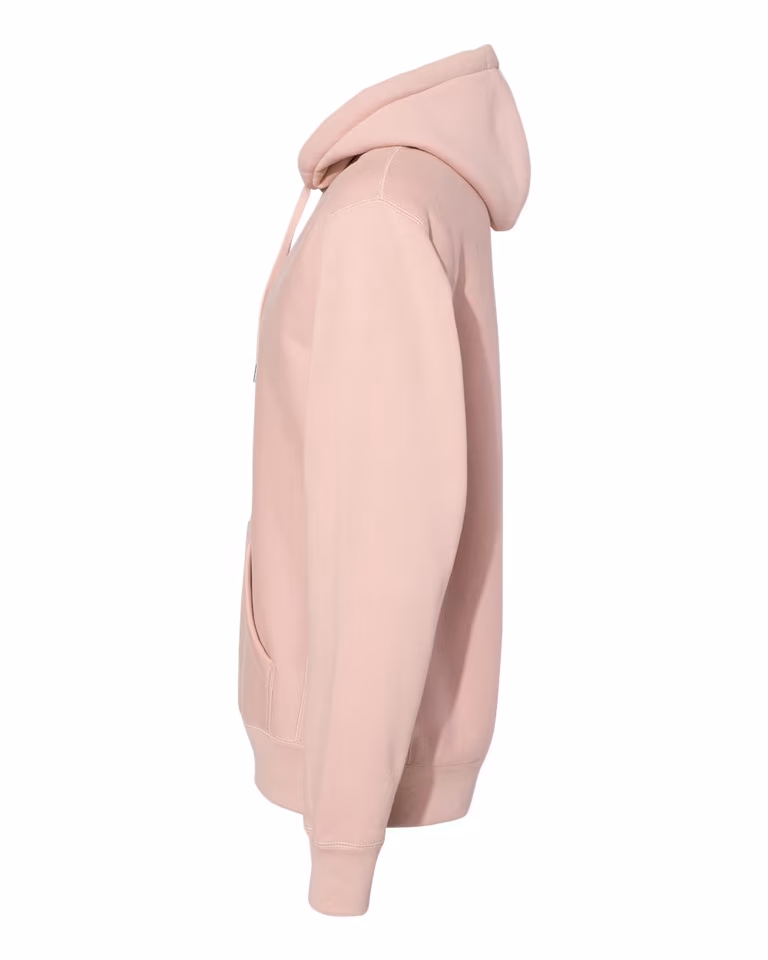 Legend - Premium Heavyweight Cross-Grain Hoodie in Dusty Pink — directside