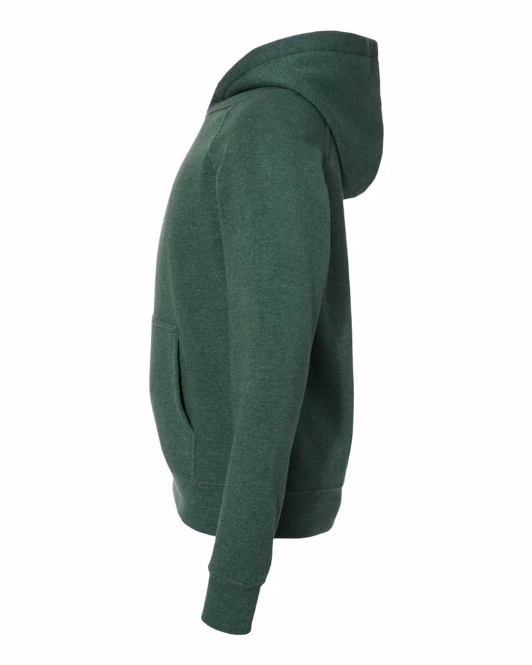 Youth Special Blend Raglan Hoodie in Moss — directside