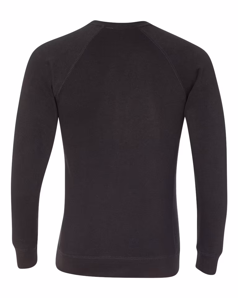 Unisex Special Blend Raglan Sweatshirt in Black — back