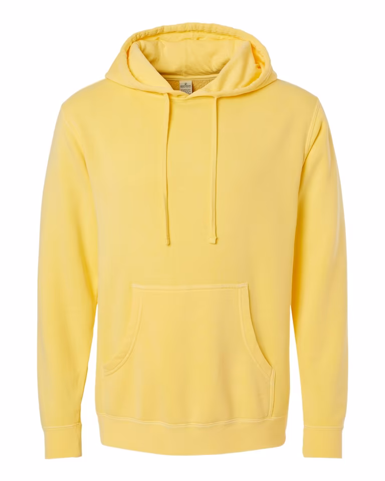 Heavyweight Pigment-Dyed Hoodie in Pigment Yellow — front
