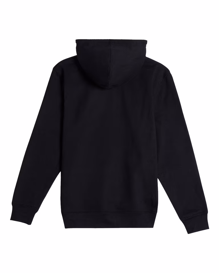Unisex Future Fleece Hoodie in Black — back