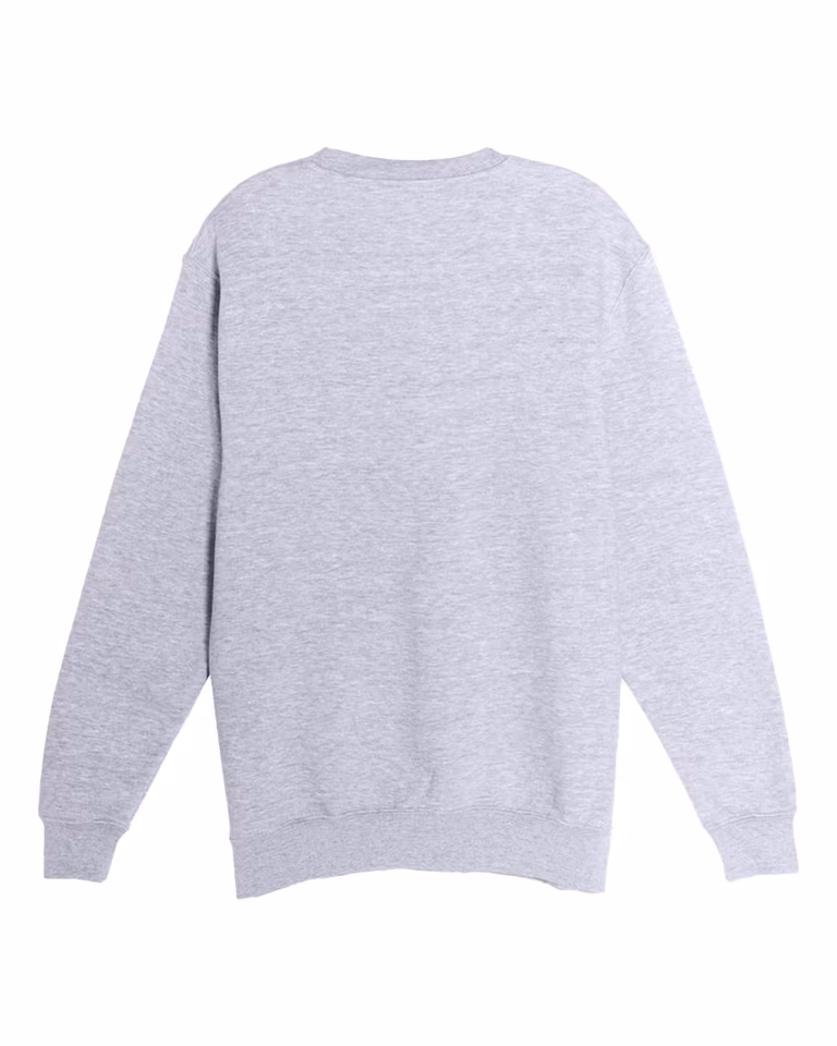 Unisex Premium Crewneck Sweatshirt in Heather Grey — back